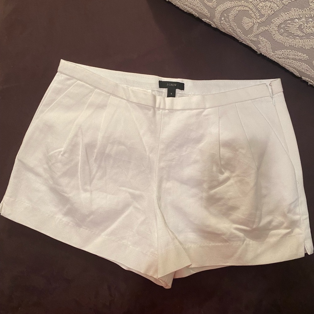 WHITE J CREW SHORTS